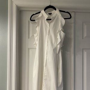 Ruffle Sleeveless Dress | size 8 | Worthington